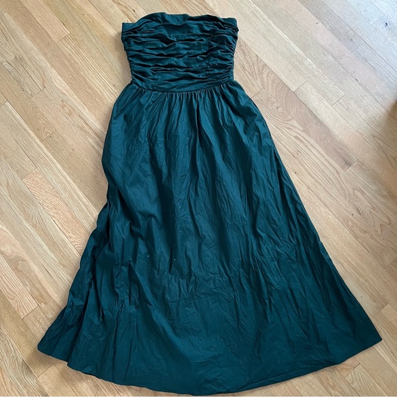 Reformation Lissa dress in forest green - Picture 3 of 6